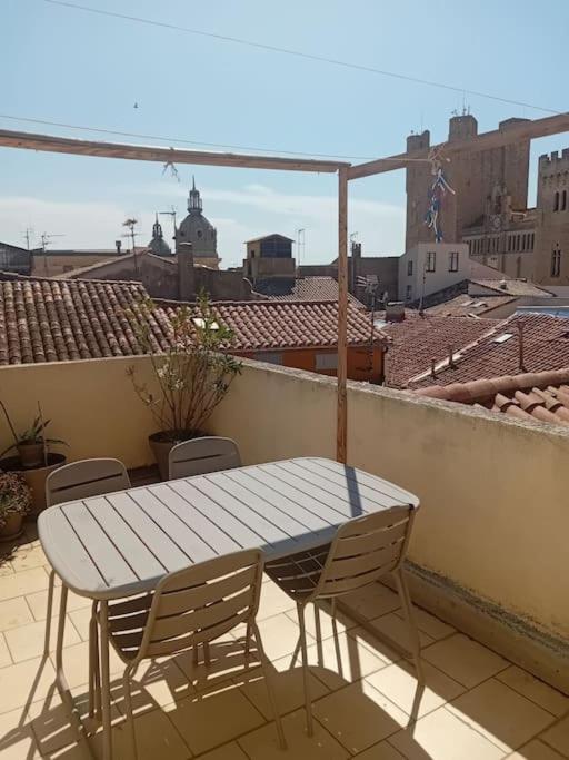 Studio Terrasse Vue Cathedrale Narbona Esterno foto